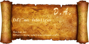 Döme Adelina névjegykártya